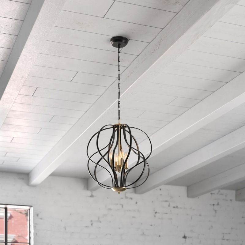 Avers 4 - Light Dimmable Geometric Chandelier | Foter