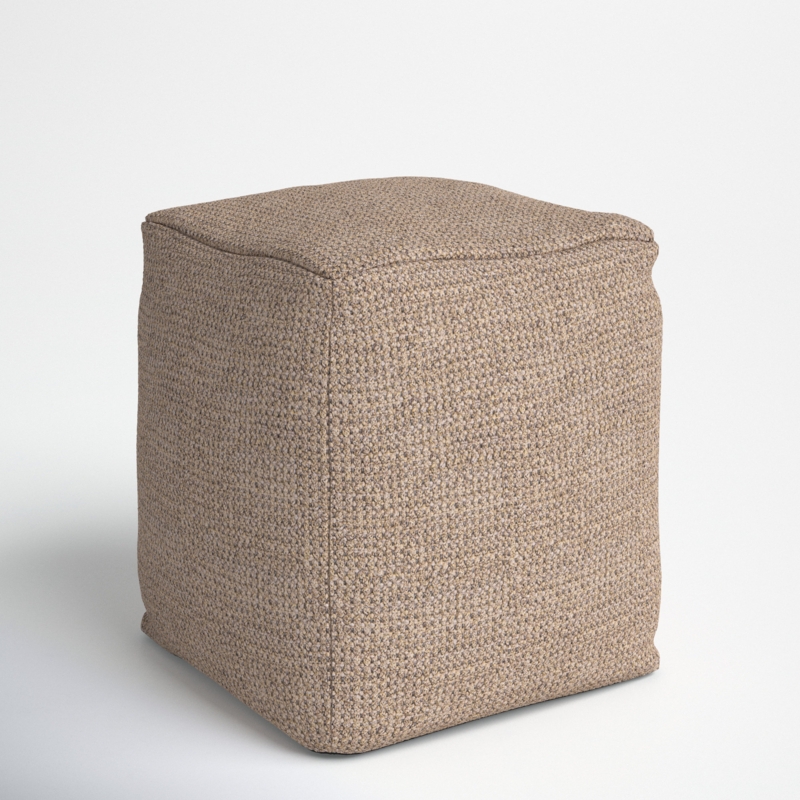 Aya Outdoor Ottoman with Sunbrella Cushion