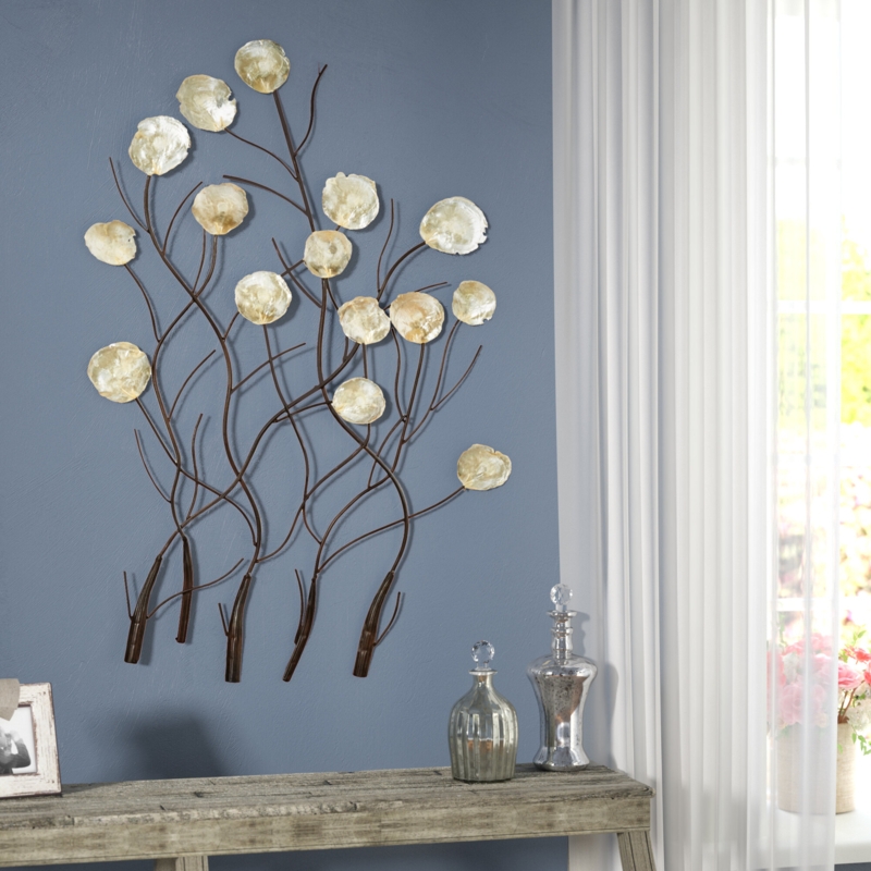 Aynsley Farmhouse Plants u0026 Flowers Wall Decor on Metal