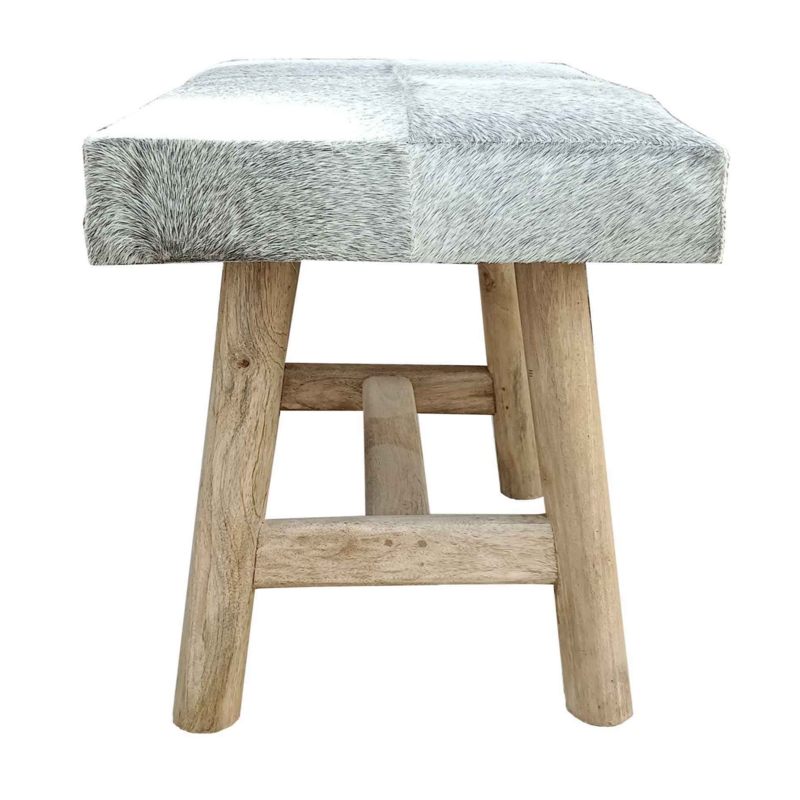 Azhaar Genuine Leather Upholstered Bench
