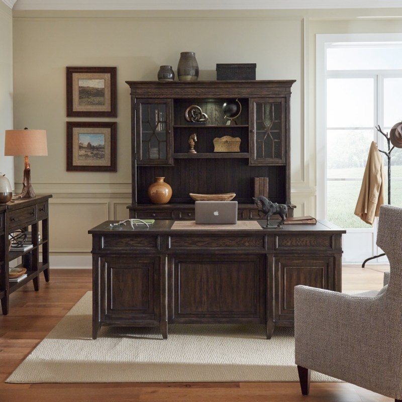 Benkert 4 Executive Desk Office Set with Hutch