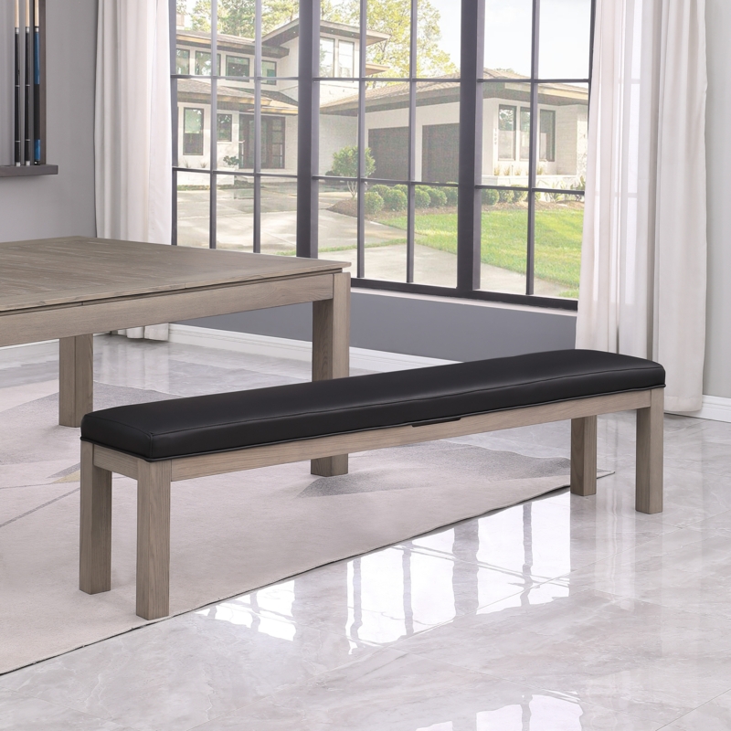 Billiard Bench with Storage for Olivia Slate Pool Table
