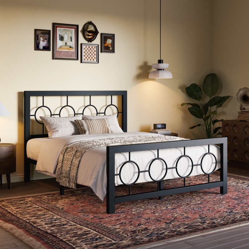 Bloneva Metal Open-Frame Bed