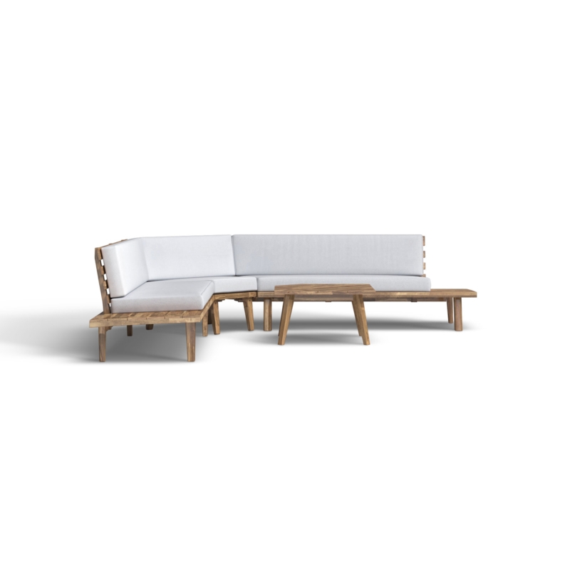 Boaz 4 Piece Sectional Seating Group with Cushions