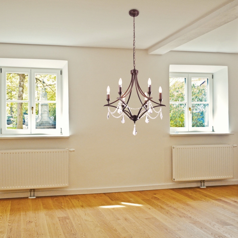 Bohrer 6 - Light Dimmable Empire Chandelier