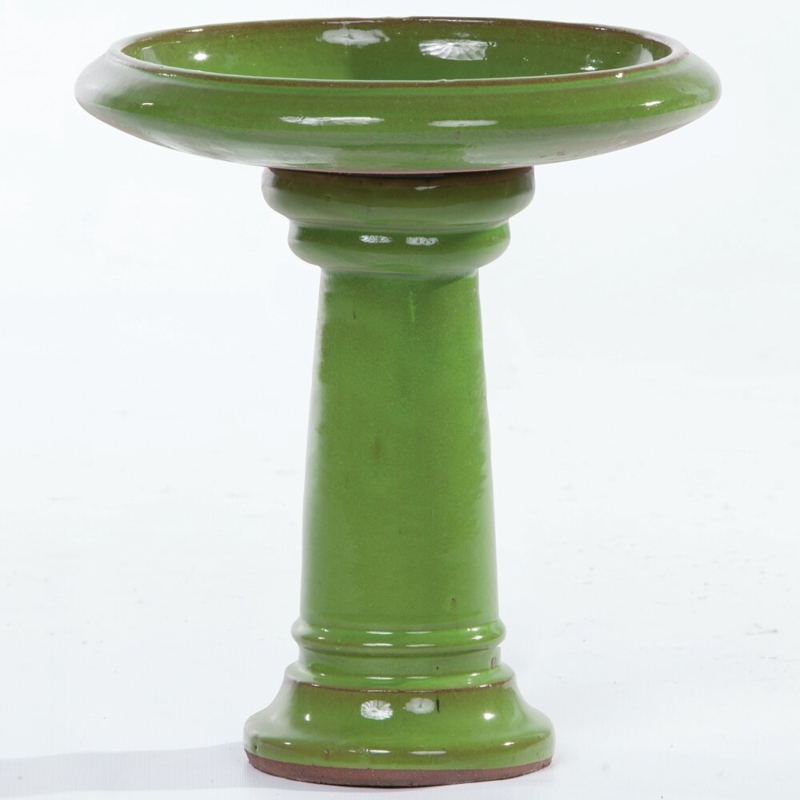 Bolaji Ceramic Pedestal Birdbath
