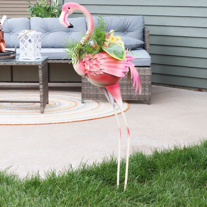 Borel Bird Animals Weather Resistant Metal Garden Statue