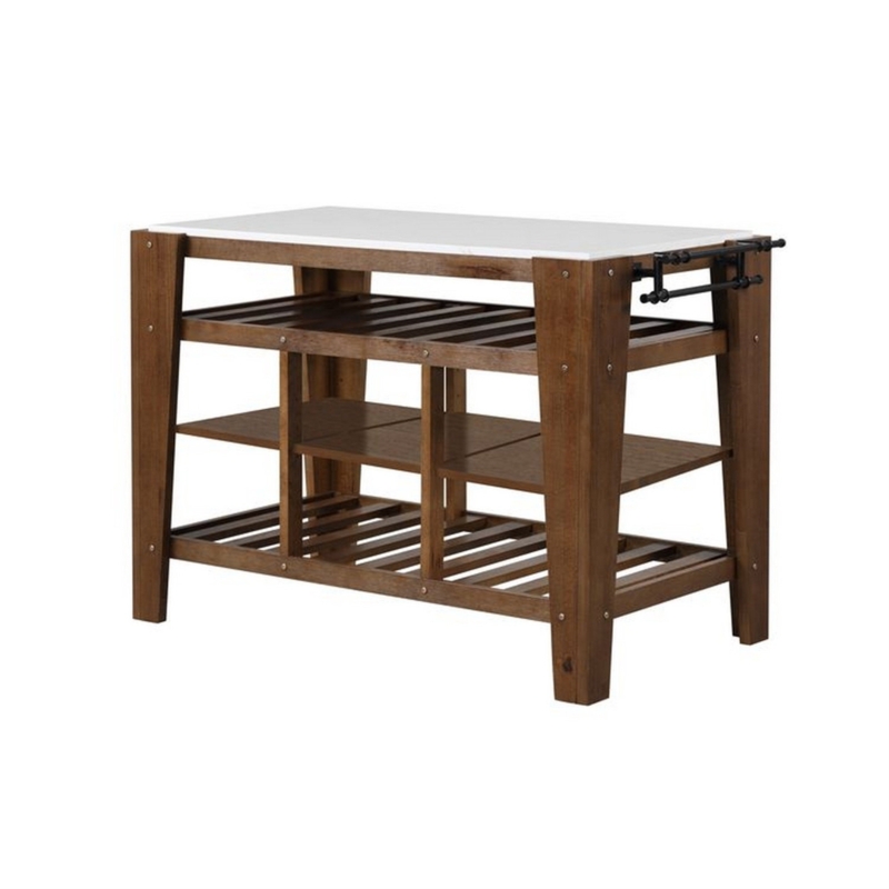 Bramfield Marble Kitchen Island