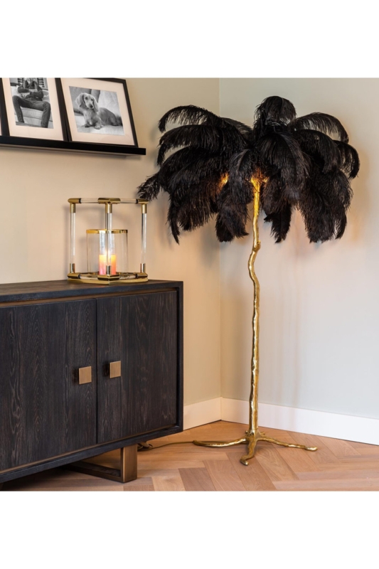 Burlesque 69'' Gold Novelty Floor Lamp