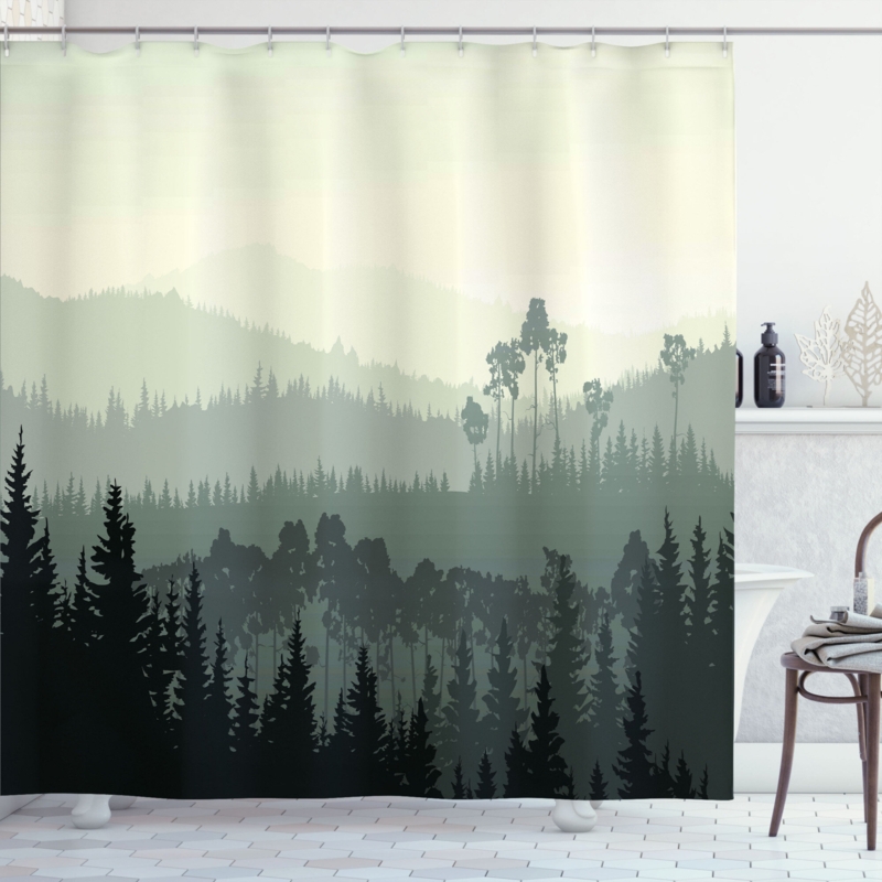 Burroway Shower Curtain with Hooks Included