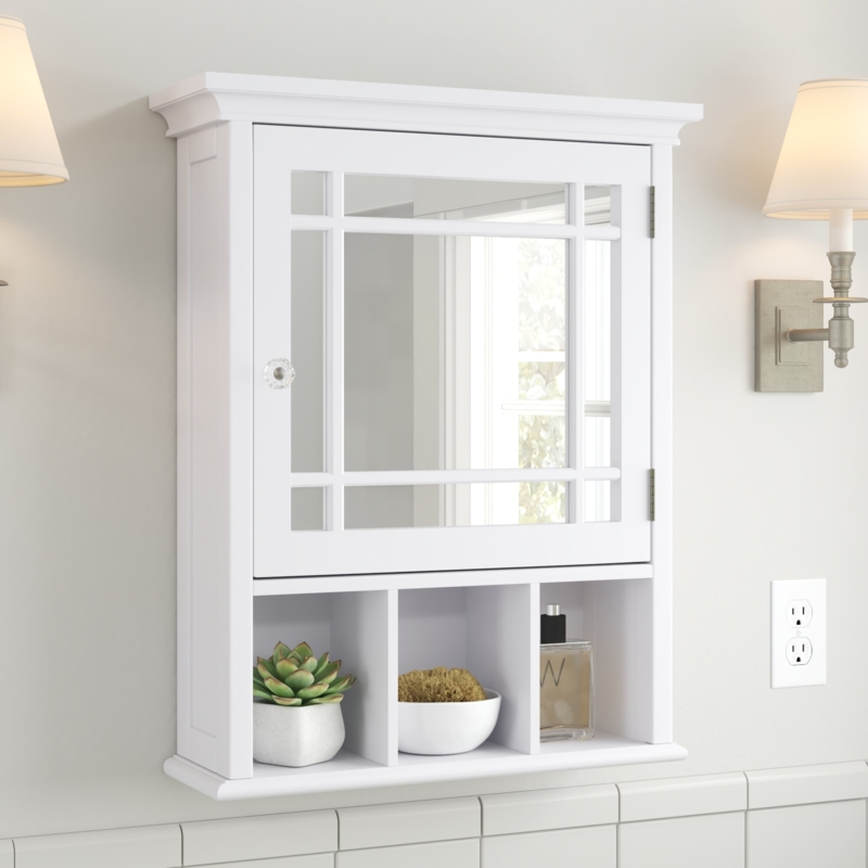 Cardonas 20'' W 24.13'' H Surface Framed Medicine Cabinet with Mirror and 1 Adjustable Shelf