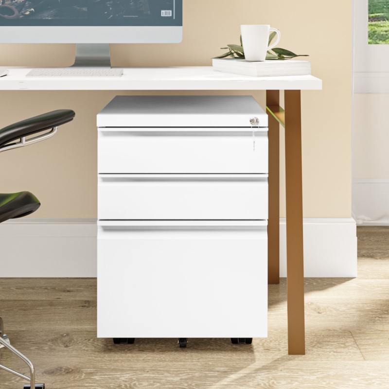 Carreiro 15.3'' Wide 3 -Drawer Mobile Steel File Cabinet