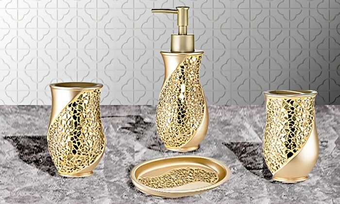 Ced 4 Piece Bathroom Accessory Set