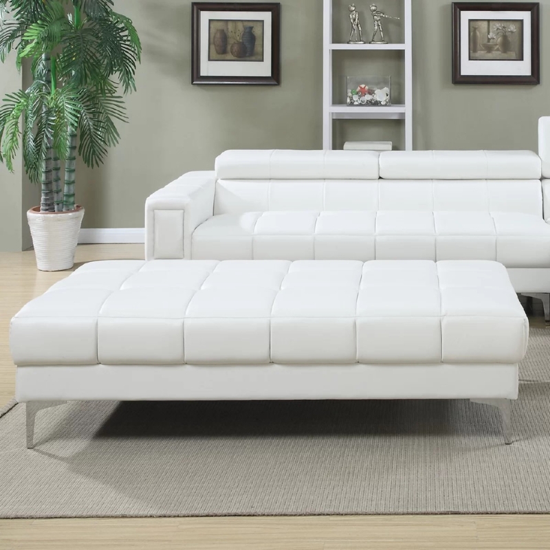 Ceriah Faux Leather Ottoman