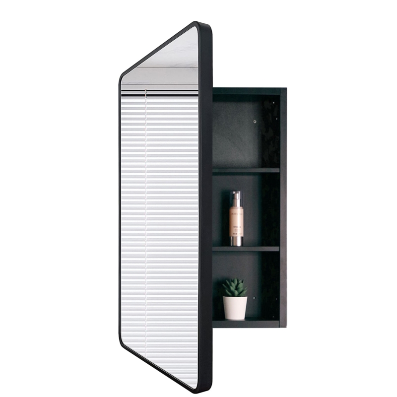 Cerryn W H Framed Medicine Cabinet with Mirror and 3 Shelves