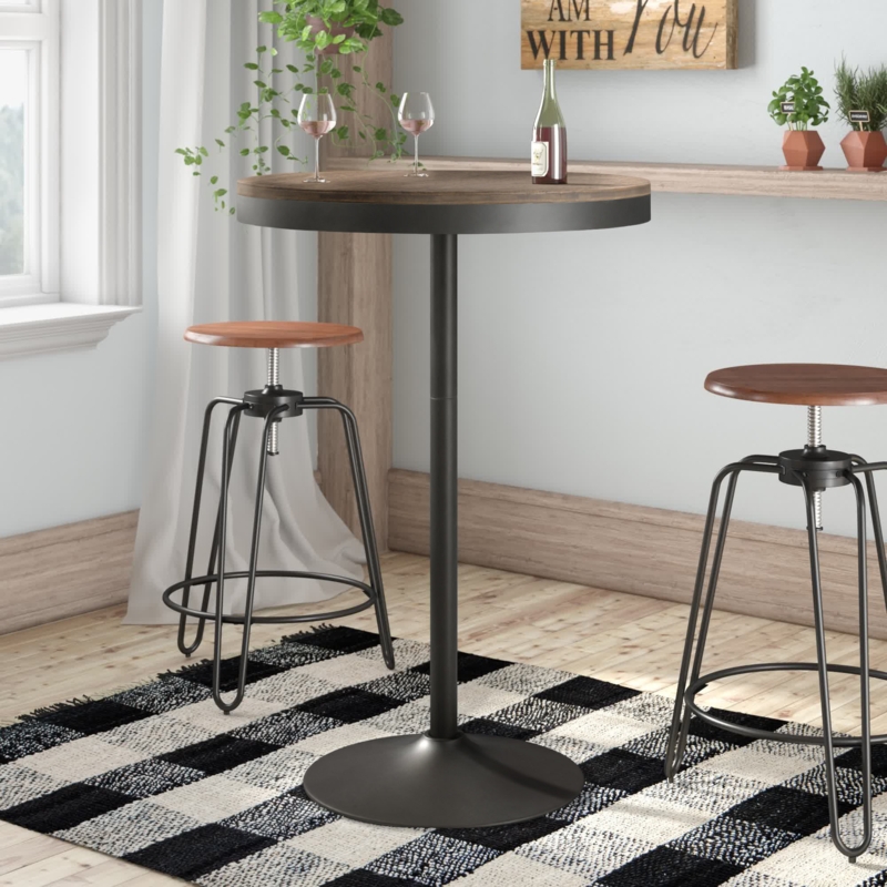 Chambord Round Solid Wood Top Dining Table