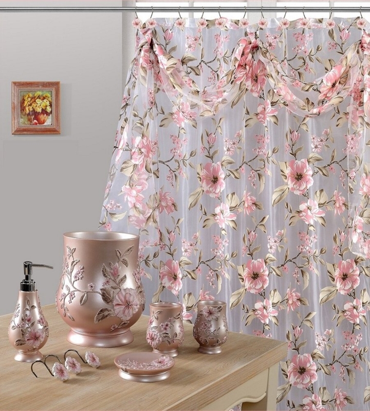 Chanelle Floral Shower Curtain