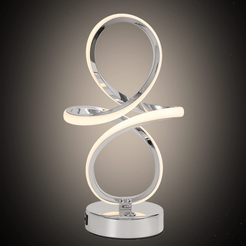 Charlyne 12.9" Silver Desk Lamp with USB