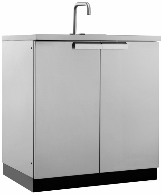 Classic Outdoor Kitchen Cabinets Stainless Steel 32in. Sink Cabinet