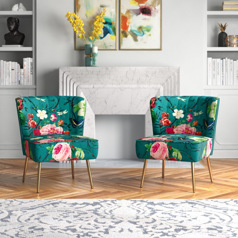 Claudie Upholstered Accent Chair (Set of 2)
