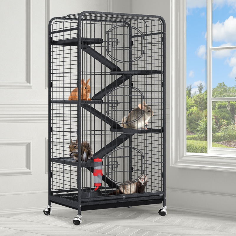 Cliford 52" H Metal Cage Small Animal Cage