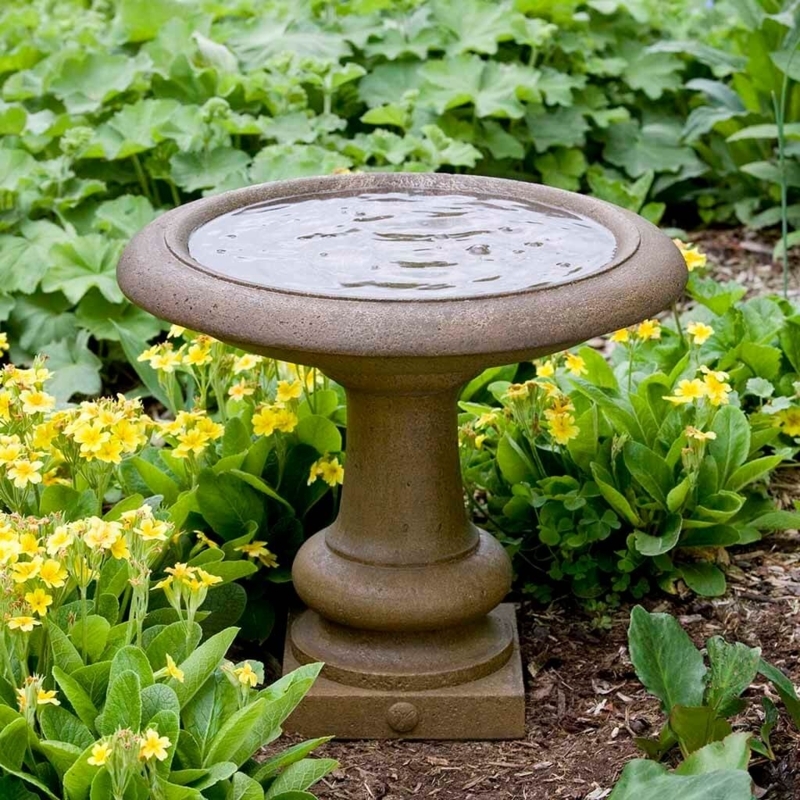Connerton Concrete Pedestal Birdbath