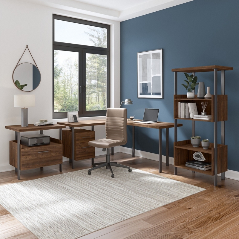 Conway 3 Piece L-Shape Writing Desk Office Set