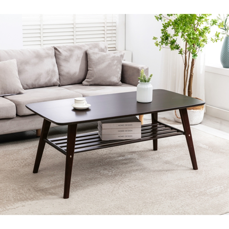 Corrigan Studio Amber-Marie Coffee Table - Dark Walnut