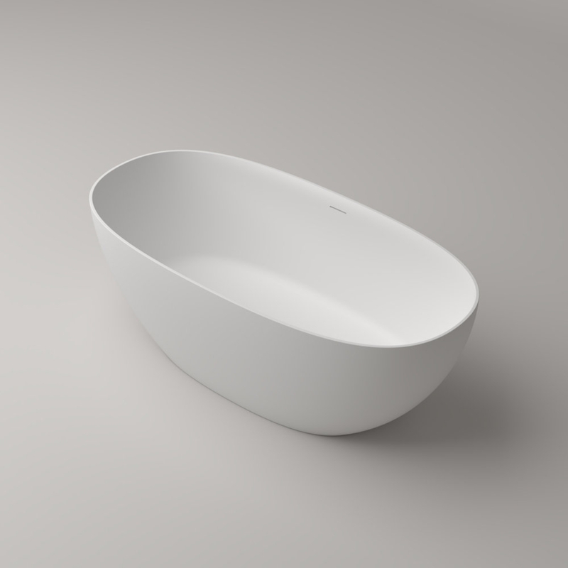 CPG8845-1800 70.87'' x 32.28'' Freestanding Soaking Solid Surface Bathtub