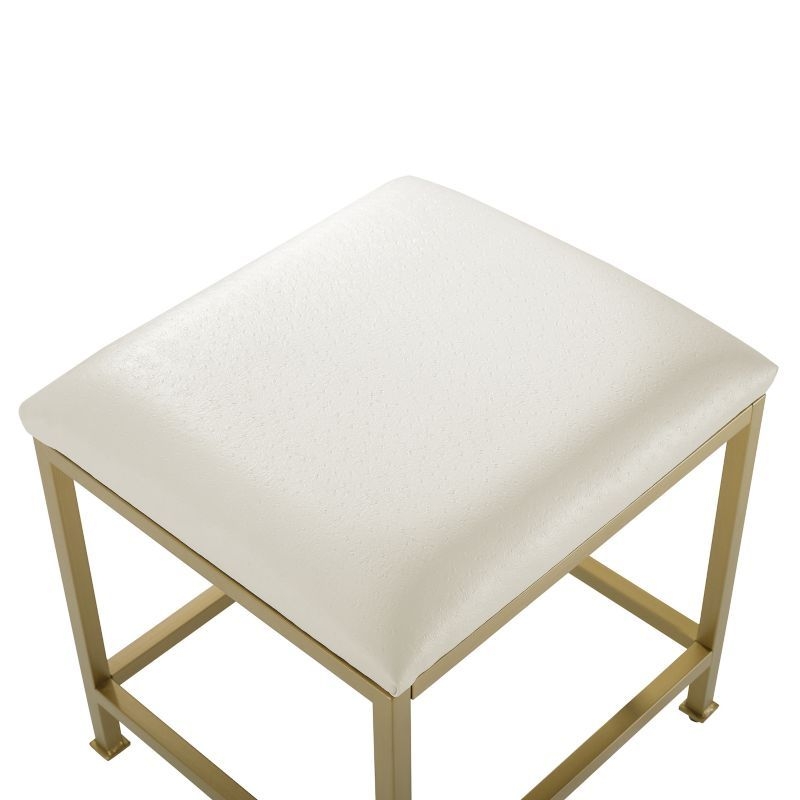 Crosley Aimee Vanity Stool, Gold