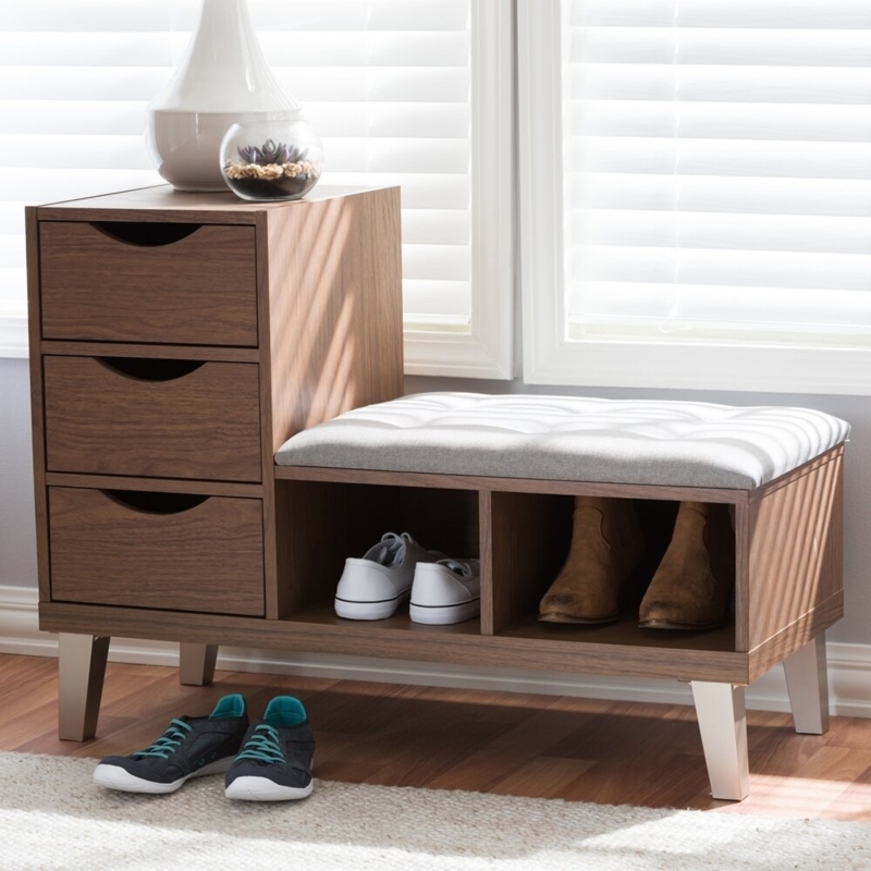 Danyae Polyester Blend Upholstered Storage Bench