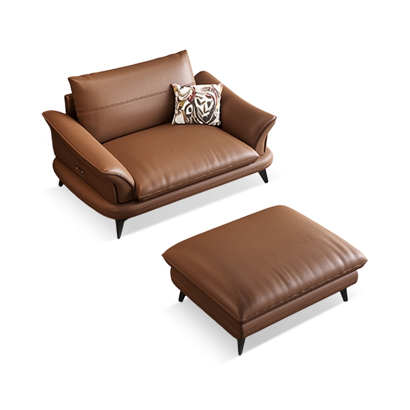 Daronda Upholstered Chair And A Half with Ottoman