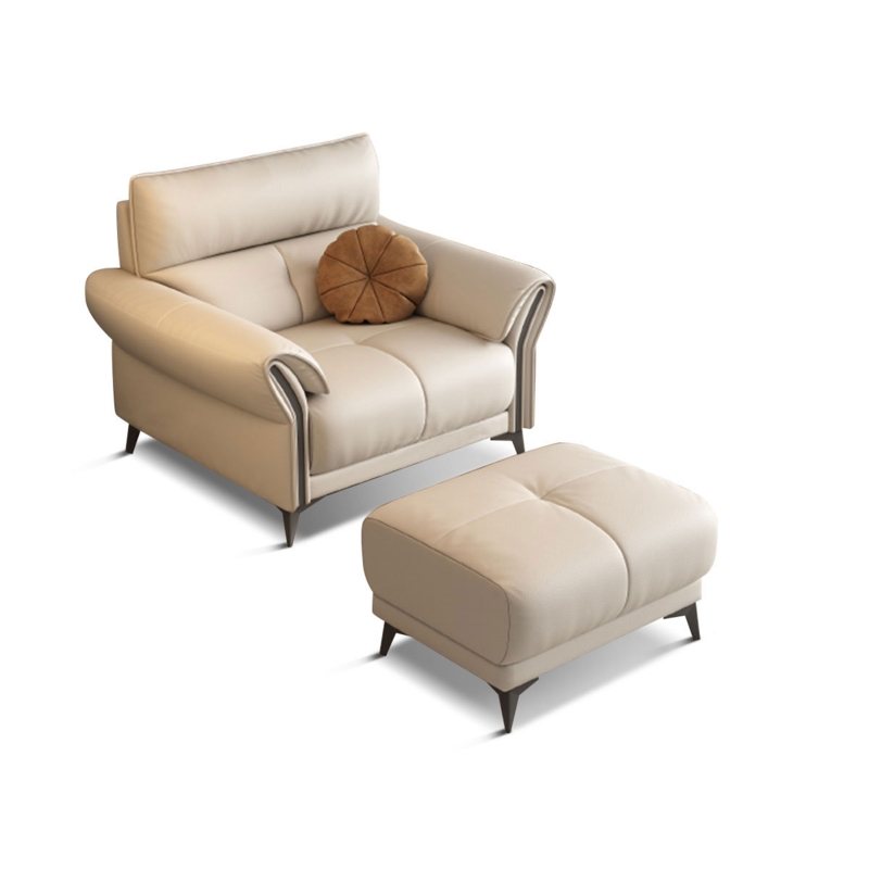 Davares Upholstered Chair And A Half with Ottoman