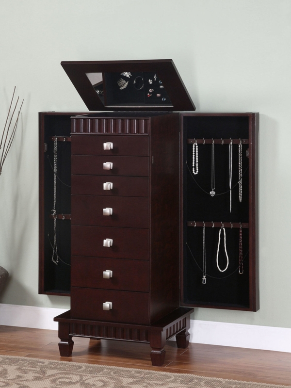Dillon 20'' Wide Freestanding Jewelry Armoire with Mirror