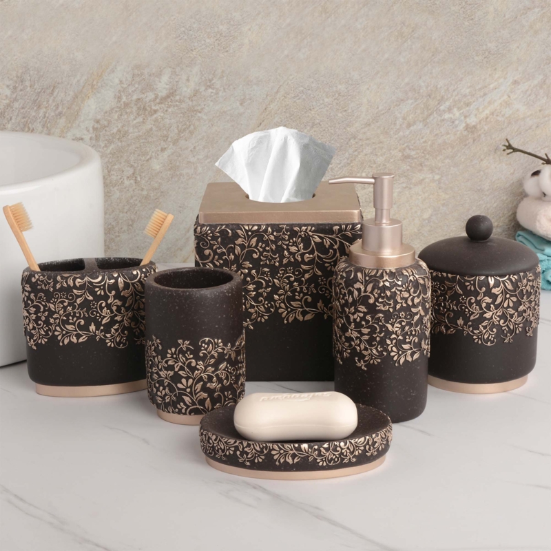 Dorina 6 Piece Bathroom Accessories Set