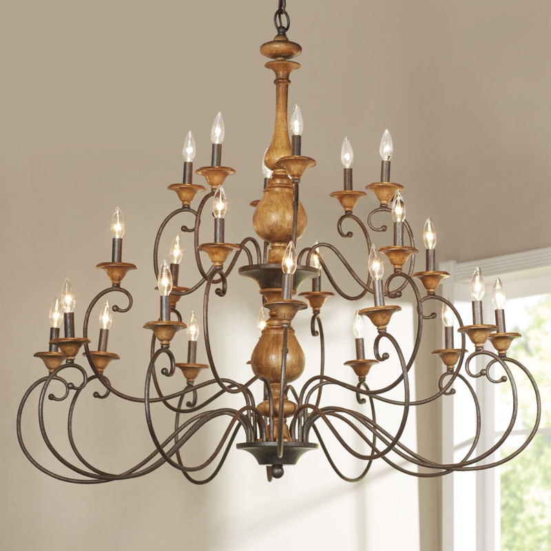 Doyle 24 - Light Dimmable Tiered Chandelier