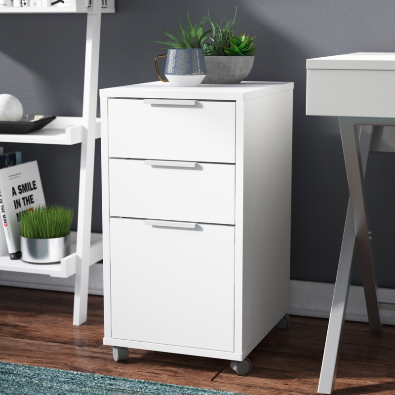 Dwendolyn 15.27'' Wide 3 -Drawer Mobile File Cabinet