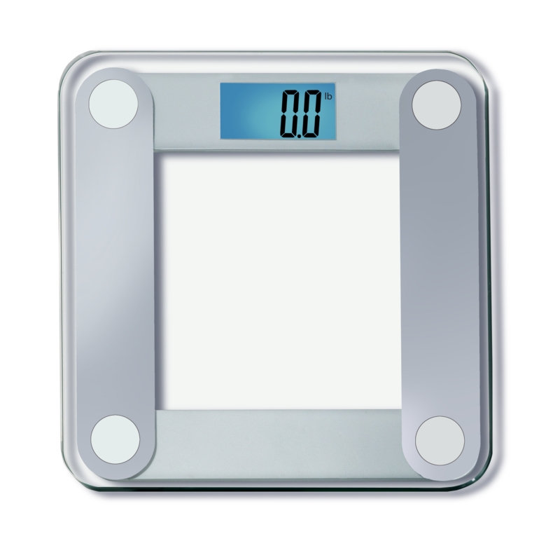 EatSmart Products Free Body Tape Measure Included Digital Bathroom Scale with Extra Large Lighted Display