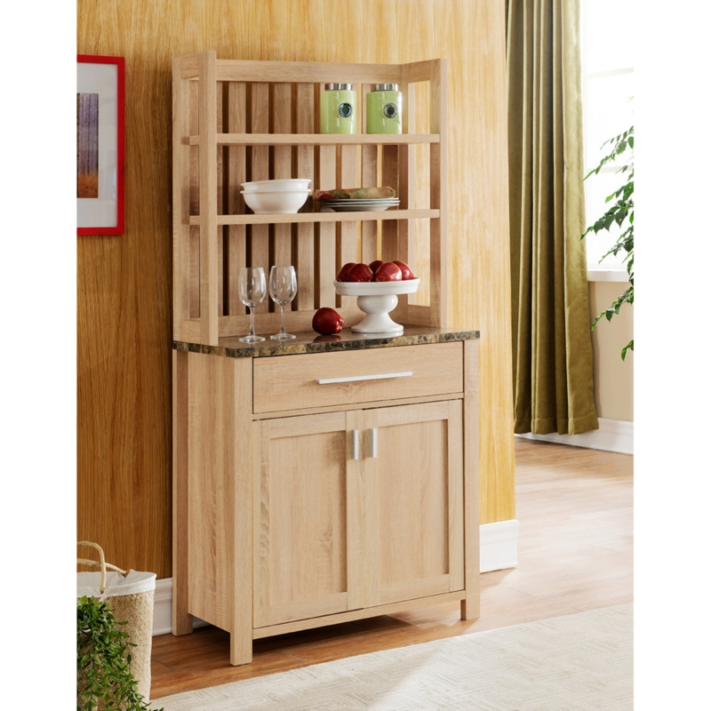 Elaynah 31.25'' Wood Standard Baker's Rack