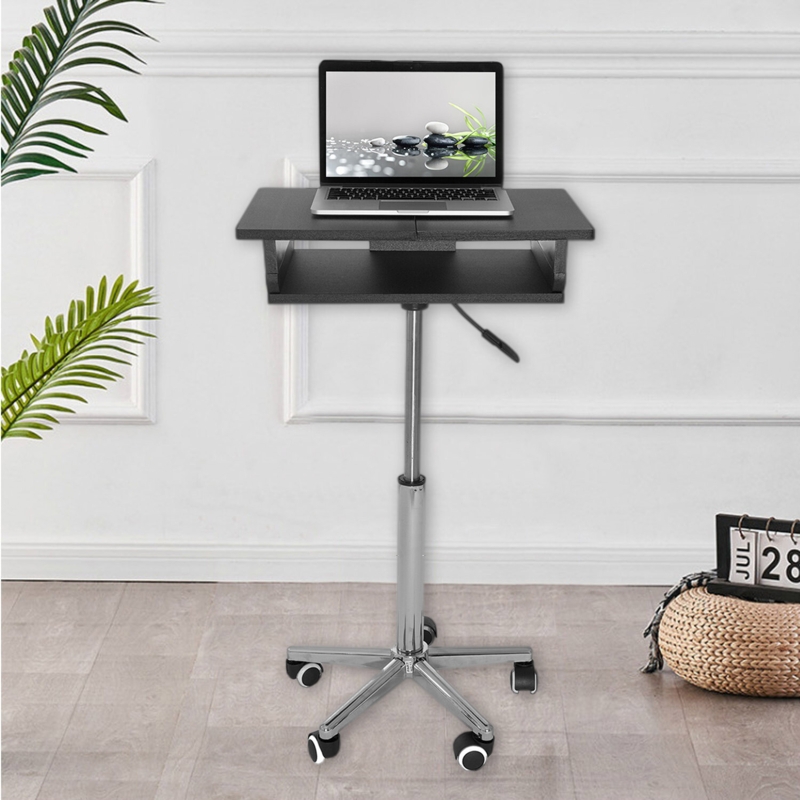 Eric 35.75'' H x 18.5'' W Laptop/Computer Cart Or Stand with Wheels