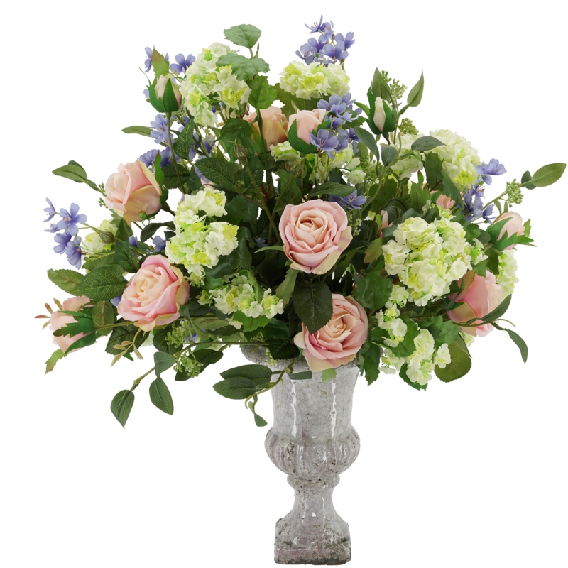 Fabric Mixed Assortment Arrangement in Vase