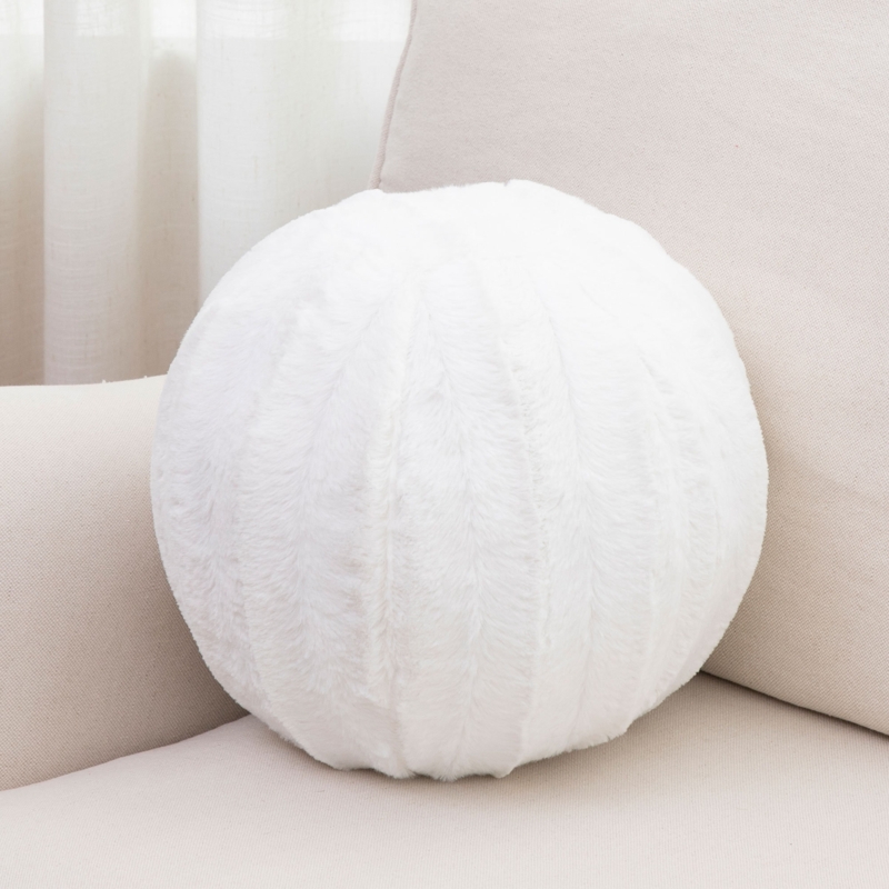 Faux Fur Throw Pillow