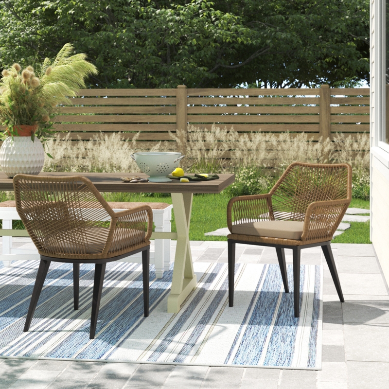 Faygrove Outdoor Dining Armchair with Cushion