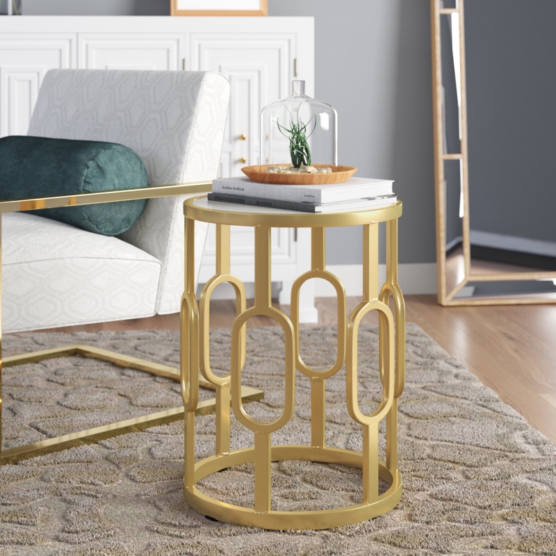 Fenwick Stone Top End Table