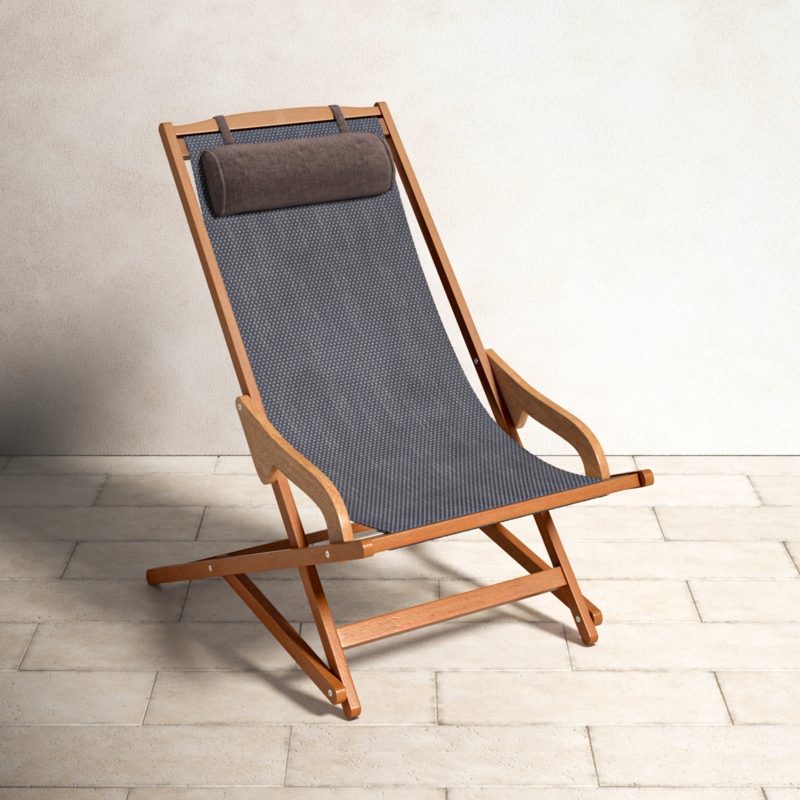 Fitzhugh Folding Beach Chair with Cushions
