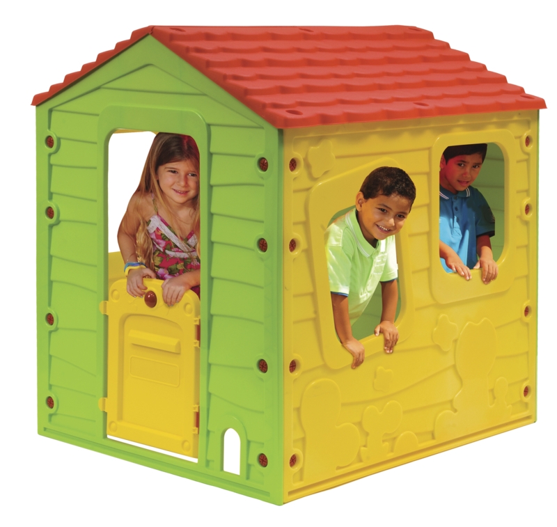 Flintwood Zoomie Kids 42'' W x 46'' D Indoor / Outdoor Plastic Playhouse