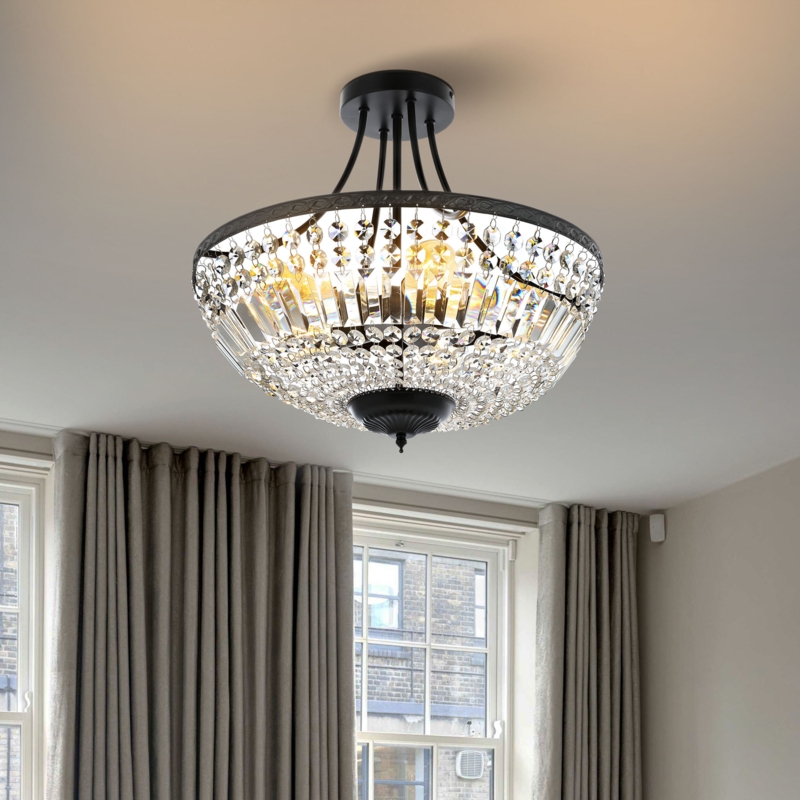 Follett 5 - Light Geometric Chandelier