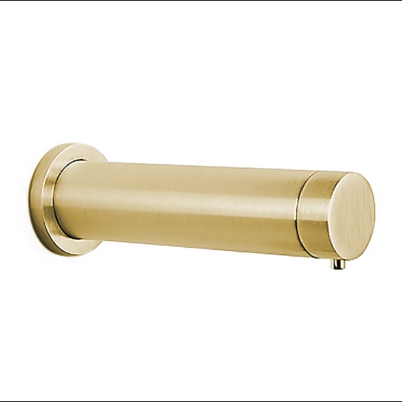 Fontana Cancun Wall Mount Commercial Automatic Soap Dispenser In Brushed Gold