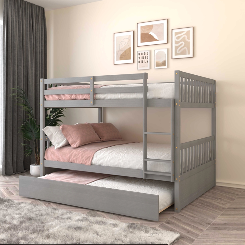 Francey Kids Full Over Full Bunk Bed with Trundle