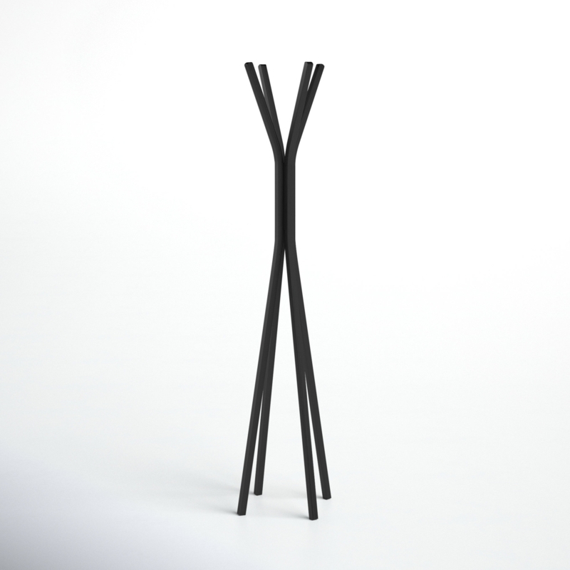 Freestanding 4 - Hook Coat Rack